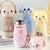 Stainless steel bottle with cat shaped lid - 8.8 oz