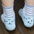 Socks with cat faces in heels, several colors