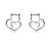 Cute cat-shaped earrings 925 sterling silver